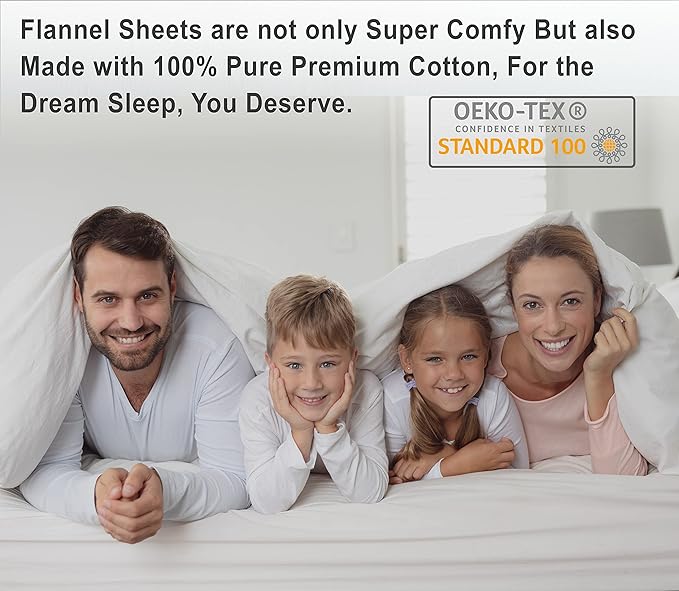 RUVANTI Flannel Sheets King Size - 100% Cotton Brushed King Size Sheets Set - Deep Pockets 16 Inches Bed Sheets - All Seasons Breathable & Extra Soft - Warm & Cozy, 4 Piece, Wilderness Plaid