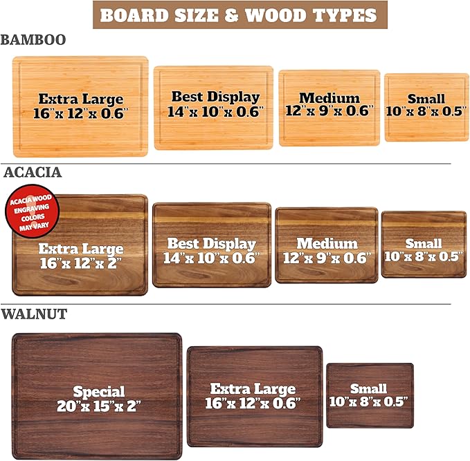 Personalized Cutting Board for Christmas, Gifts for Couples 2025, Custom Engraved with Names & Date, Unique Holiday, Bridal Shower, Anniversary & Newlyweds Present