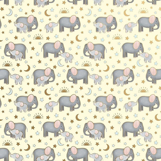 Jillson Roberts Gift Wrap, Baby Elephants (8 Rolls 5 feet x 30 inches)