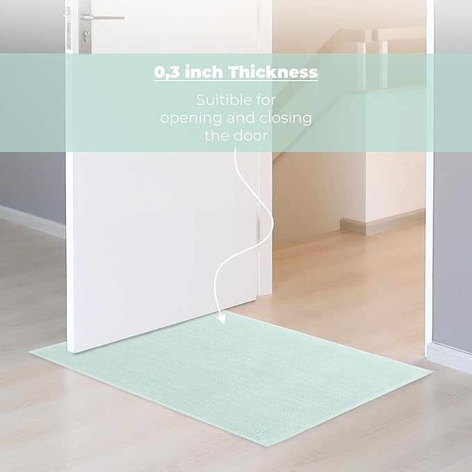 Cotton Paradise 100% Cotton Turkish Bathmat Rug, Soft Absorbent Quick Dry Non Slip, 20x34 Bathmat Rug, Mint Green