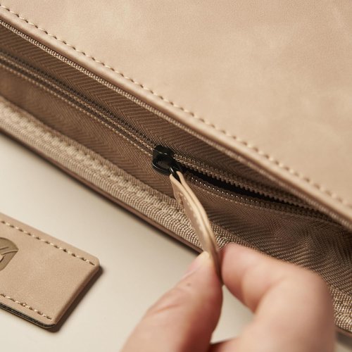 BLIEVE Bible Cover Case - Stylish PU Leather with Storage Pockets, Handle & Ribbon Bookmark
