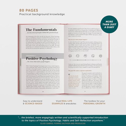 6-Minute Diary | Guided Gratitude Journal for Men & Women - Daily Self-Care Prompts for Positive Psychology