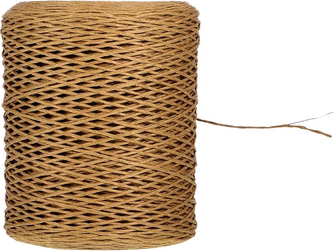 Syhood 673 Feet Floral Vine Bind Wire Rustic Wrapping Wire for Flower Bouquets(Light Coffee)
