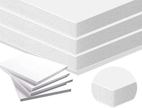 Foam Board 5x7 - 50 Pack Rigid Foam Core Sheets | Acid-Free White Poster Board for Displays