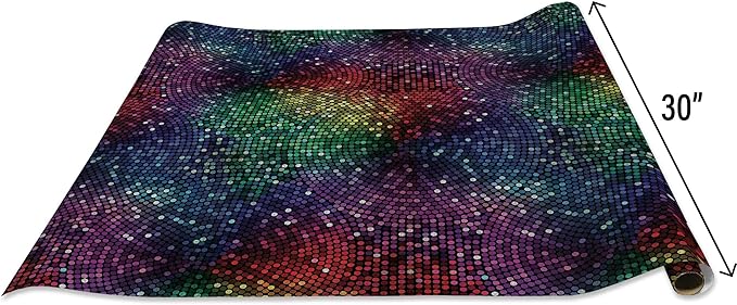 Jillson Roberts Gift Wrap, Party at the Disco (8 Rolls 5 feet x 30 inches)