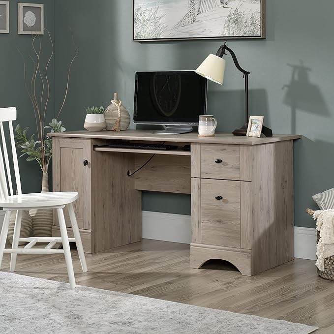 Sauder Miscellaneous Office Home Office Desk, Laurel Oak Finish