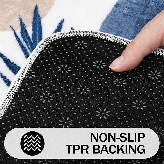 Bathroom Rugs Non-Slip Boho Bath Mat, Small Cute Bath Mat Soft Washable Bathmat Shower Rug for Bathtub Boho Decor