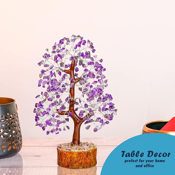 Amethyst Tree - Crystal Tree - Purple Crystal - Gemstone - Feng Shui Money Tree - Crystal Tree of Life - Crystal Bonsai Tree - Spiritual Tree - Crystal Decor - Chakra Tree - Good Luck Charm