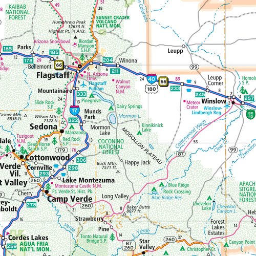 Rand McNally Arizona State Laminated Map - Easy To Fold Travel Guide for Adventurers