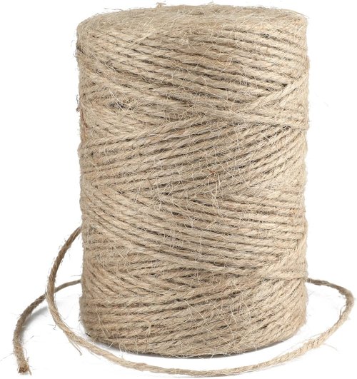 Jute Twine 3mm - 328 Feet Natural String for Crafts, Gift Wrapping & Packing