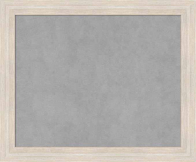 Amanti Art White Framed Magnetic Board 19x23 Small Vision Board for use with Magnets, 100% Metal Sheet to Display Items as Office Decor or for Home Organization in mudroom, Kitchen or Kids Room