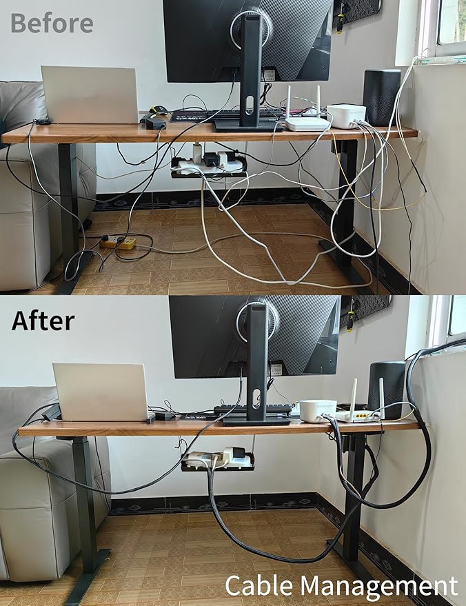 Cable Management Split Wire Loom Sleeve - Cord Hider & Protector for Desk, Pet Chew Proof, Wire Cover Organizer, Flexible Tube for Wires and Cables (1/2 Inch 12FT, White)