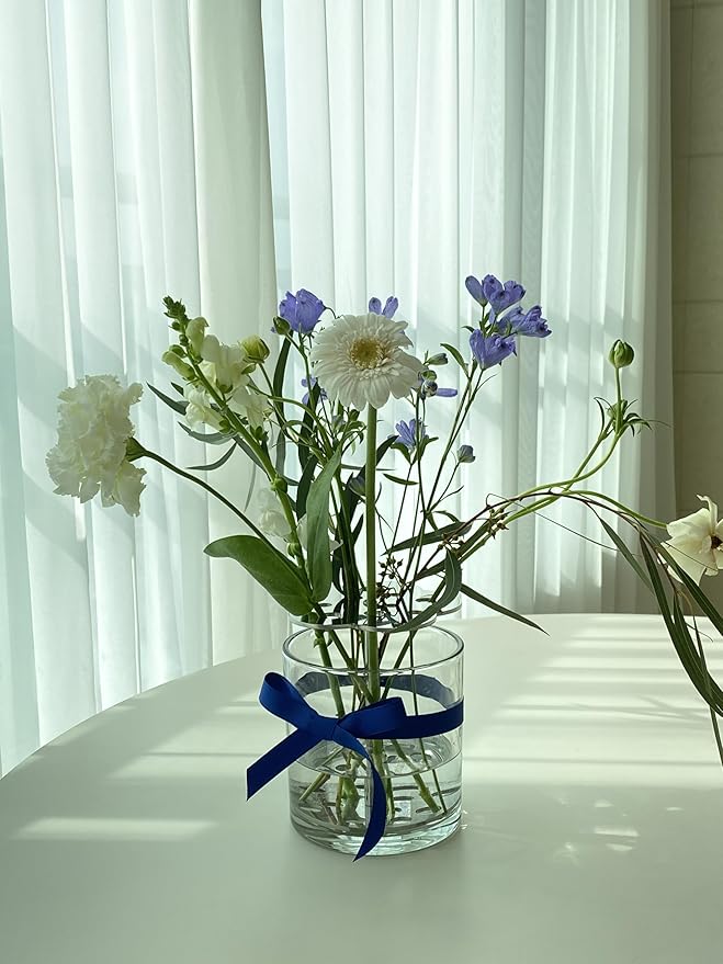 Ikebana Vase – Basic Flower, Stainless Steel Stand, Luxury Modern Decorative Vase for Home, Table Centerpiece, Office