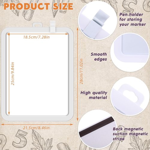 Outus Mini Dry Erase Whiteboards - 10 Pack Double-Sided Magnetic Boards for Kids & Students | 8.5 x 11''