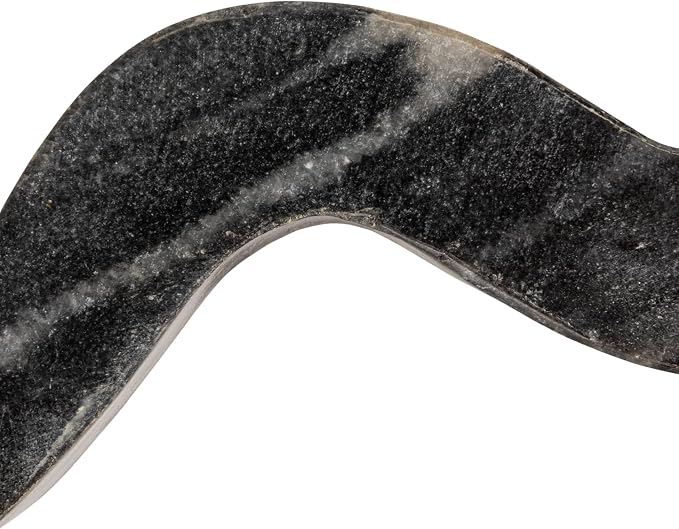 Bloomingville Marble Wave Double Taper Candle Holder, Grey