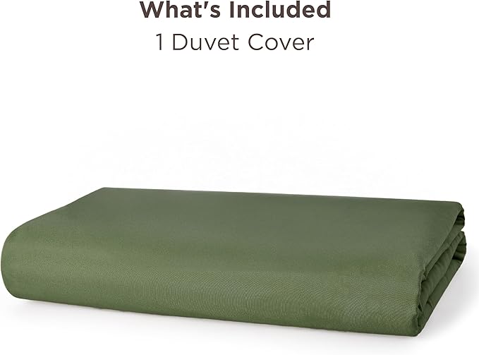 Bedsure Duvet Cover King Size - Only Includes 1 Duvet Cover (104"x90"), Hotel Luxury Soft Double Brushed All Season Bedding for Kids & Adults, Zipper Closure, NO Comforter, Olive Green