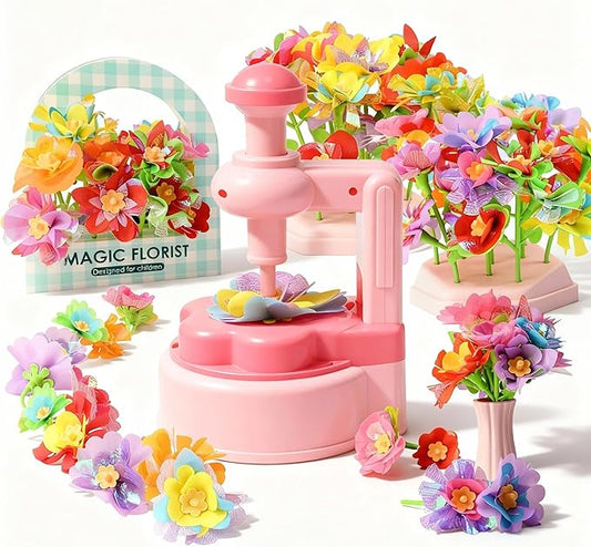 Unitour DIY Flower Bouquet Craft Kits，Arts and Crafts Flowers Market Toy for Kids，Birthday Gift for 4 5 6 7 8 9 10 Year Old Girl Boy (Flower Craft Kits)