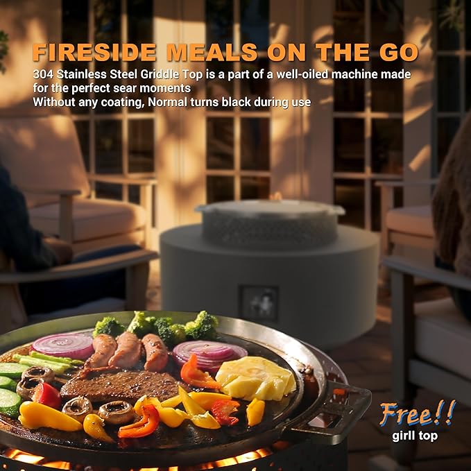 32-inch Fire Table with Natural Gas Conversion Kit, 65,000BTU Outdoor Modern Patio Fire Pit Table w/Lid, Lava Rocks,Tank Cover, Rain Cover,Black