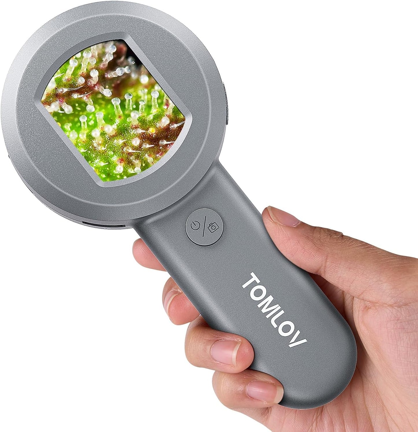 TOMLOV P10 Portable Microscope - 100X Illuminated Handheld Magnifier with Light | Ideal for Collectors