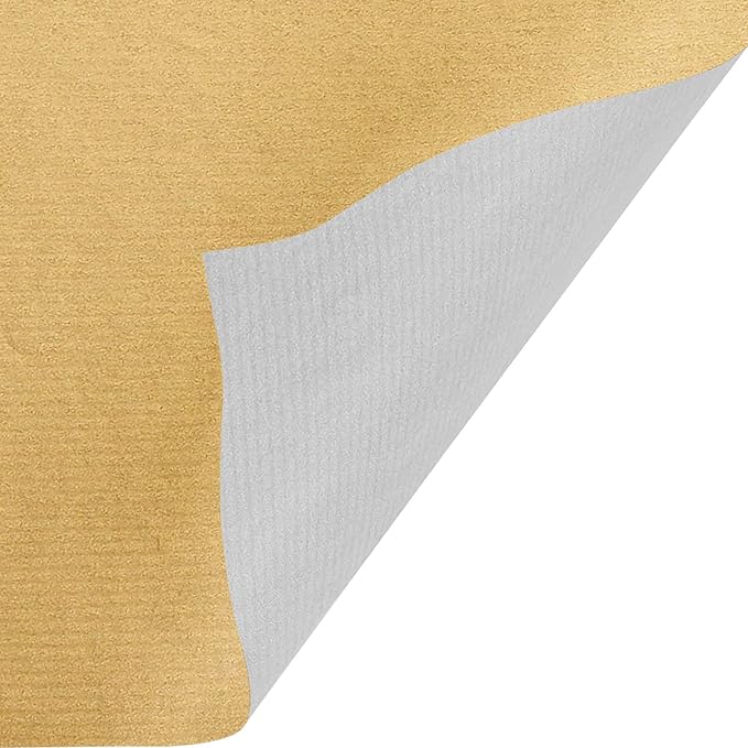 Jillson Roberts Bulk Gift Wrapping Paper, Two-Sided Kraft Gold & Silver, Full Ream 833' x 30"