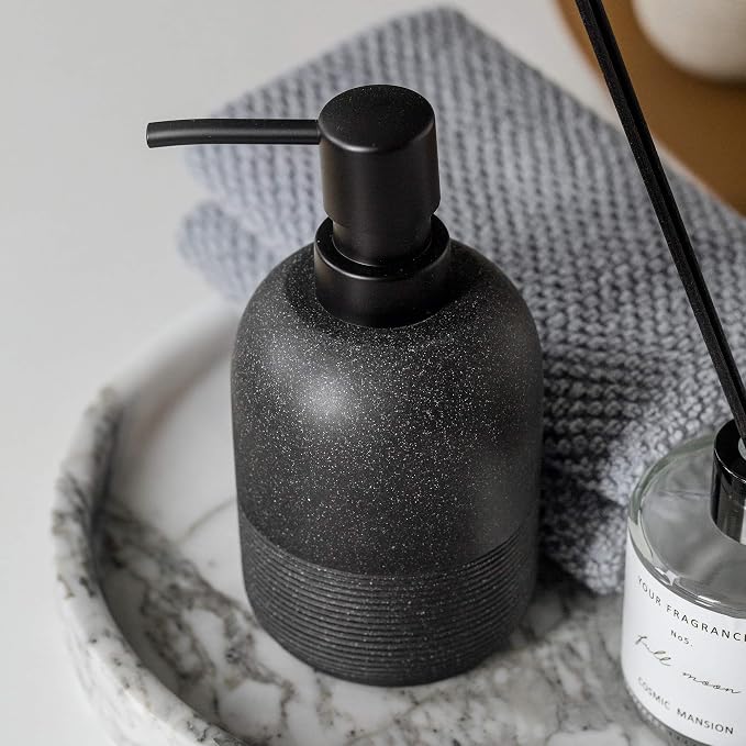 GalDal Soap Dispenser Black,Hand Soap Lotion Dispenser for Bathroom Countertop,Soap Dispenser for Kitchen.