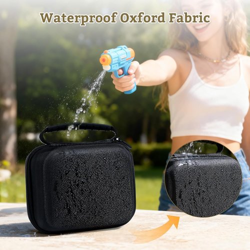 Phomemo Waterproof & Shockproof Case for M110/M220/M250/M221/M108 Label Makers | Portable Oxford Fabric Storage Bag in Black