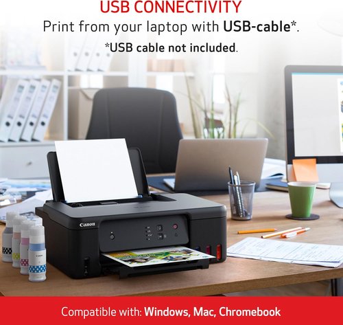 Canon PIXMA G1230 - MegaTank Inkjet Printer with High-Volume Printing | USB Required