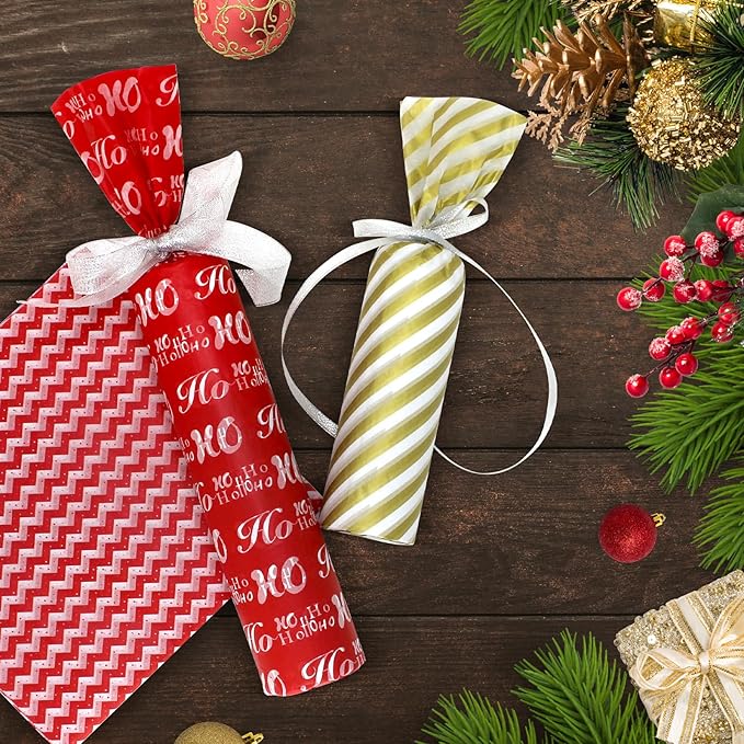 Hifunwu 120 Sheets Christmas Tissue Paper for Gift Wrapping Bags, Christmas Holiday Tissue Paper Bulk for Gift Bags Wrapping