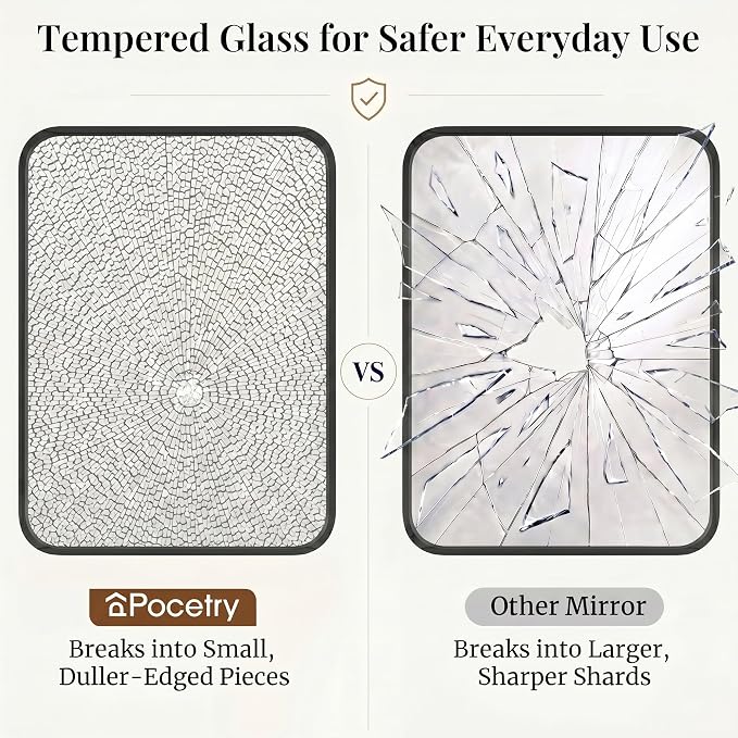 2-Pack 24x30 Inch Matte Black Bathroom Vanity Mirrors | Flush Mount Deep Set Metal Wall Mirror for Over Sink | HD Shatterproof Glass, Rustproof