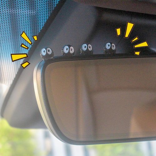 Mevodeata Cute Soot Sprite Car Decor - 20 Pcs Rearview Mirror Accessories for Home & Office Gifts