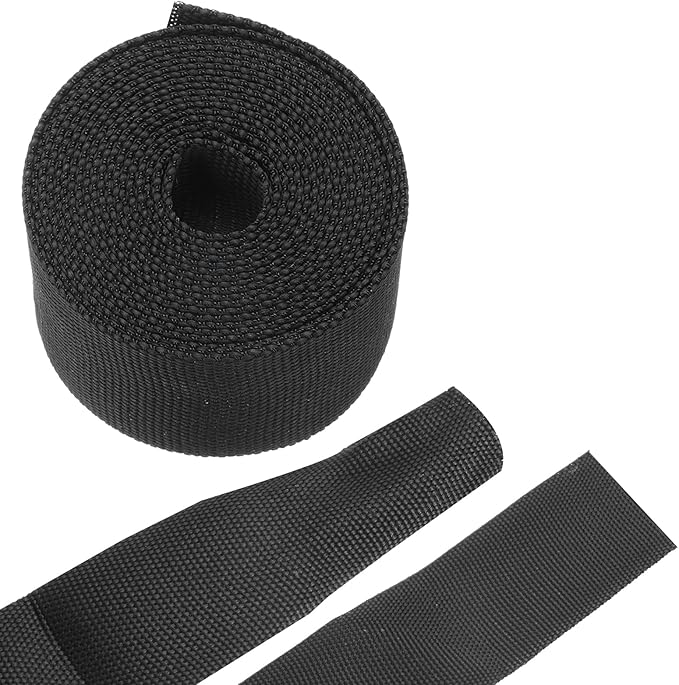 MECCANIXITY Braided Cable Sleeves Heat Shrinkable Fabric Sleeving, 1 1/4" 10ft Black 2:1 Ratio Heat Shrinkable Cord Protector for Harness Cable, Network Cable Protection, Cable Management