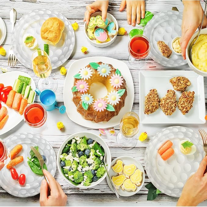 48 PCS Golf Party Supplies Disposable Paper Plates, 7 Inch and 9 Inch Disposable Tableware Set for Game Day Sports Golf Themed Birthday Baby Shower Thanksgiving Christmas Party Decor, Serves 24 Guests