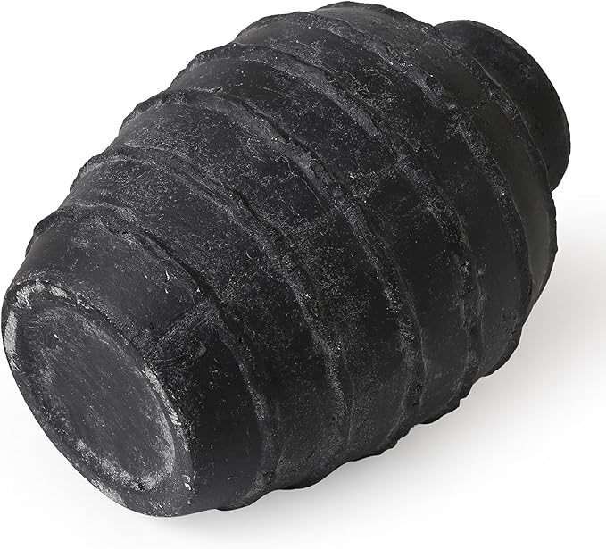 Kokrose Black Terracotta Vase, Black Vases Home Decor for Centerpieces, Large Vintage Rustic Flower Vase for Home Decor, Pottery Ceramic Vases, Table Top Fireplace Mantel Decor