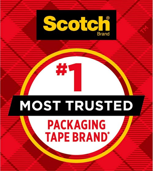 Scotch Heavy Duty Packaging Tape - Strong Seal for Packing & Shipping | 1.88" x 22.2 yd, Clear, 1 Roll with Dispenser