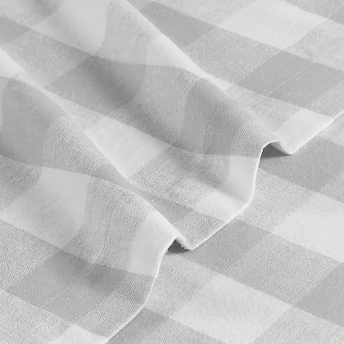 Eddie Bauer - Queen Sheets, Cotton Flannel Bedding Set, Brushed For Extra Softness, Cozy Home Decor (Lakehouse Plaid, Queen)