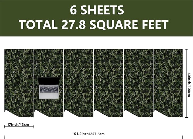 Altarho Camo Wrapping Paper Rolls for Men Kids Boys Camouflage Army Birthday Gift Wrap Sheets for Baby Shower Christmas Camping Themed Party Decoration Total 28.5sq.ft