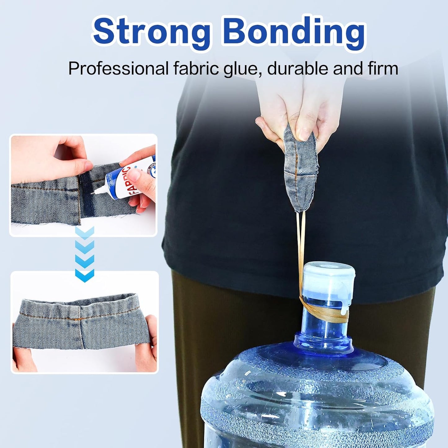Skiennix Fabric Glue - Permanent Washable Adhesive for Clothing | 60ML Clear No-Sew Solution