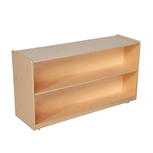 Wood Designs Adjustable Shelf Storage – Wooden Classroom Bookcase with Adjustable Shelves