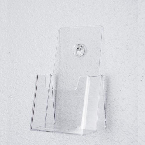 Clear-Ad LHF-K200 - Clear Acrylic Wall Mount Time Card Holder | Versatile 4x9 Display Rack (Pack of 10)