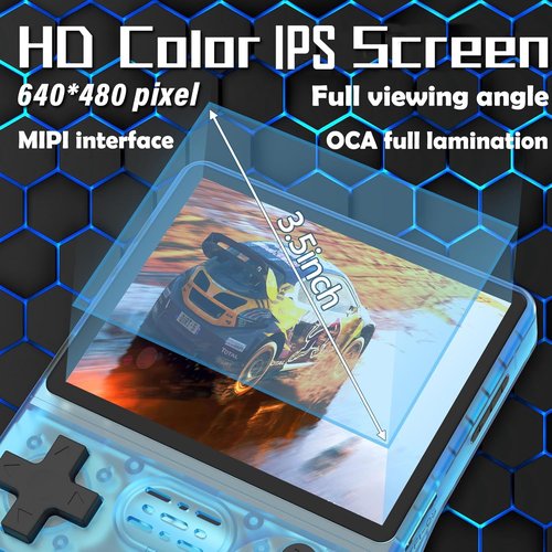 RegiisJoy Handheld Game Console - 30000 Games in 1 | 3.5-Inch IPS Screen, 256GB TF Card, Portable Arcade