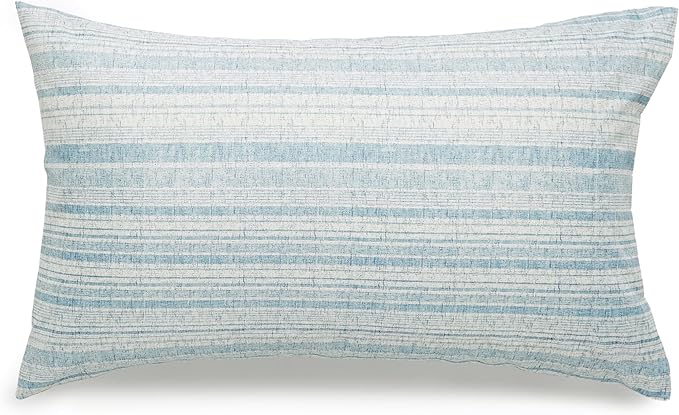Amazon Basics Lightweight Microfiber Comforter Sets, 7 Pieces, Navy, Geometrics, Full/Queen