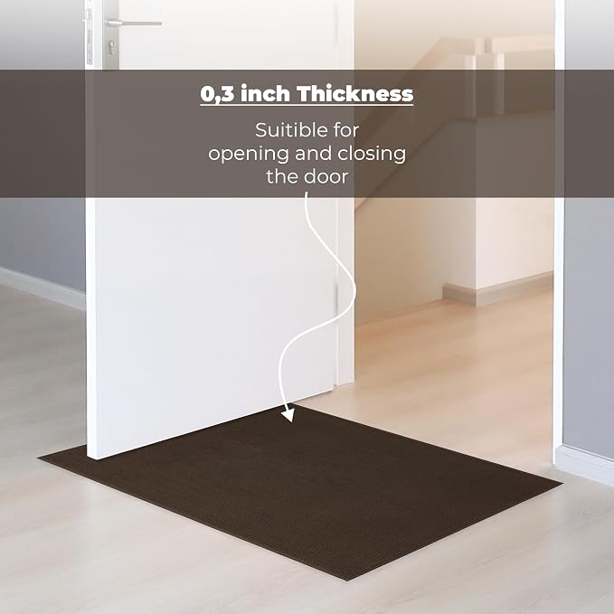 Cotton Paradise 100% Cotton Turkish Bathmat Rug, Soft Absorbent Quick Dry Non Slip, 20x34 Bathmat Rug, Chocolate Brown
