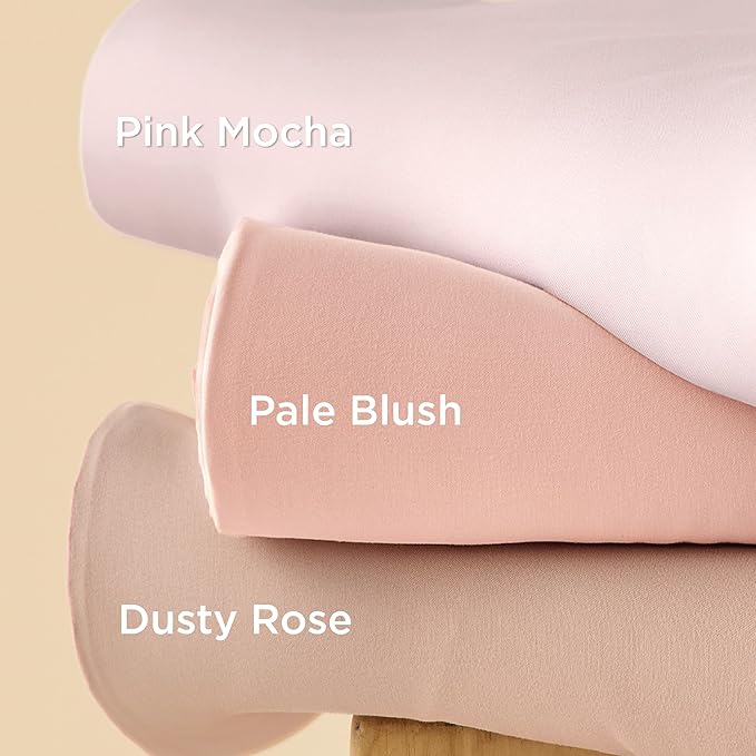 Bedsure Duvet Cover Twin/Twin XL Size - Soft Double Brushed Bedding Set for Kids & Adults, Zipper Closure, 2 Pieces, Includes 1 Duvet Cover (68"x90") & 1 Pillow Sham, NO Comforter, Pink Mocha