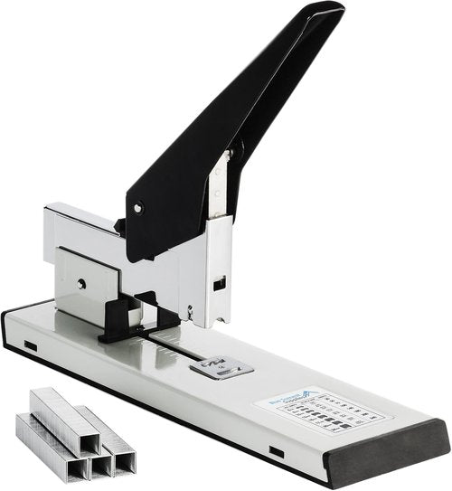Blue Summit Supplies Heavy-Duty Stapler - 200 Sheet Capacity | Includes 2000 Staples, Tan