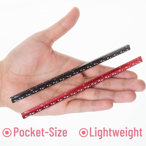Mr. Pen | Pocket Size Ruler - 6 Inch, 2 Pack Small Architectural Scale for Precision Measurements