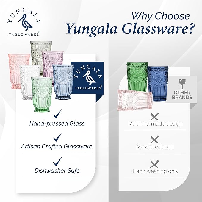 Multi-colored Highball Drinking Glasses