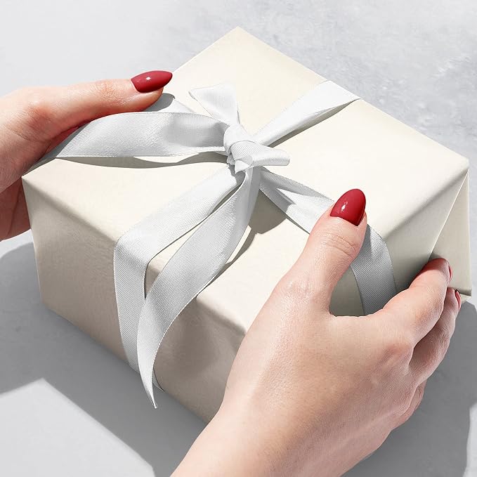 Jillson Roberts Bulk Gift Wrap, Everyday Gift Wrapping Supplies, Pearl Matte Metallic, 1/2 Ream 417 feet x 24 inches