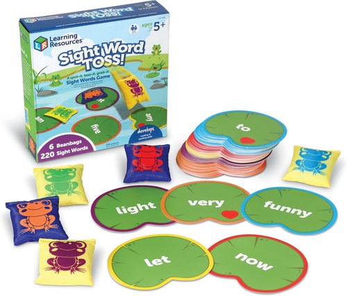 Learning Resources Sight Word Toss - Engaging Phonics Game with Flash Cards for Ages 5+