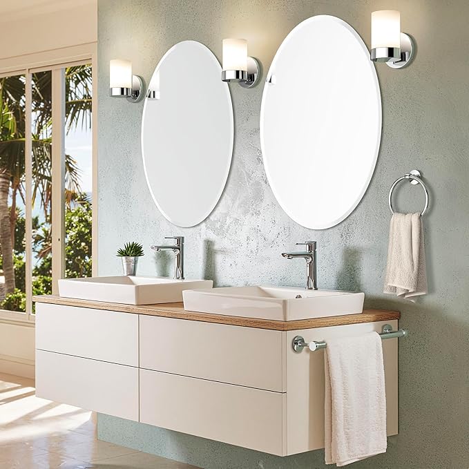 Gatco 5210 Gibson Towel Bar, Chrome, Wall-Mounted Bathroom Towel Bar, Heavy Duty Decorative Hardware with EZ Ancor Mounting