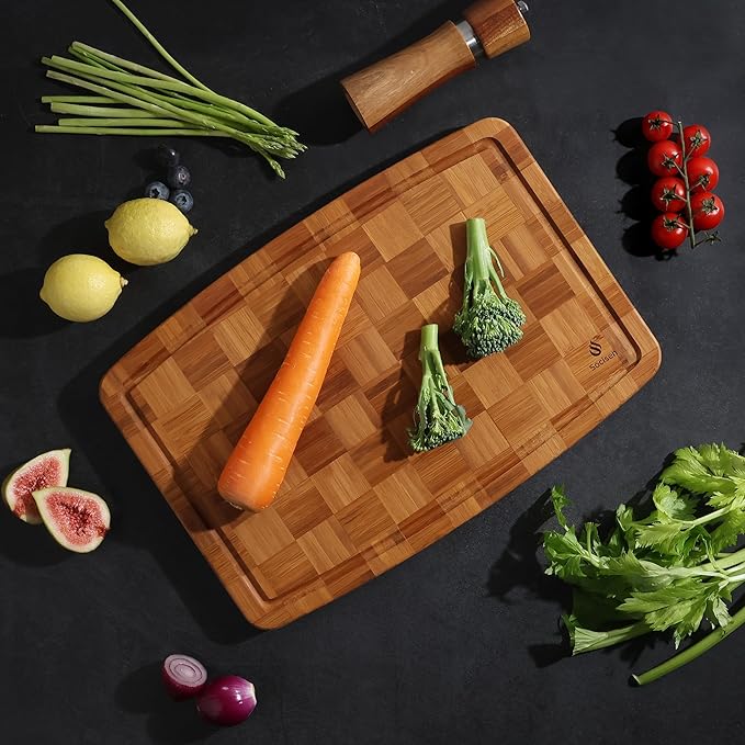 Bamboo Cutting Boards Non Toxic Wood Wooden Cutting Board for Kitchen Non Slip Christmas Xmas Birthday Law Step Stepmom Stepmother Have Everything Good Unique Useful Present